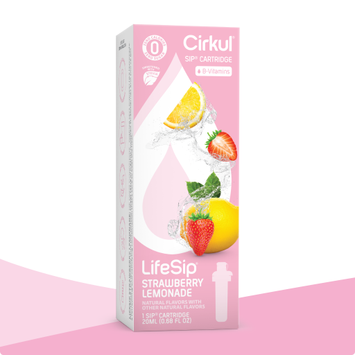 Zero-Calorie LifeSip Strawberry Lemonade (Stevia) QJJ2 - Sugar-Free Fruit Flavor Cartridge Refill - Default Title