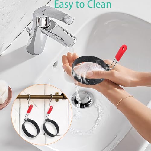 Eco-Friendly 3.5" Egg Rings Set of 2 with Silicone Handle, for Daily Use