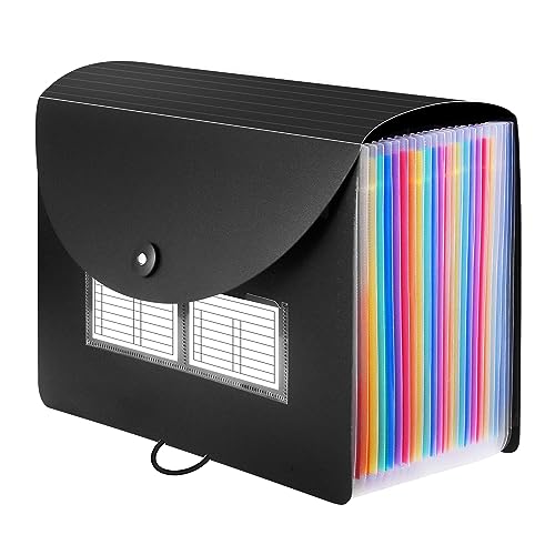 Eco-Friendly Sooez 24 Pockets Expanding File Folder with Collection