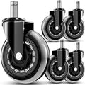 Modern RidRed Office Chair Wheels - Replacement Rubber for Daily Use