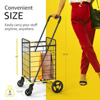 high-quality Our Modern Space Shopping Cart & 360° Swivel Wheels |