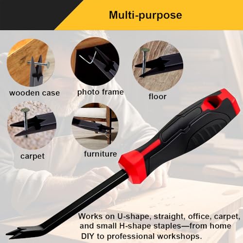 Minimalist Staple Remover,Heavy Duty Staple Remover,Upholstery Stapler Puller Lifter Tool Kit