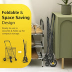 high-quality Our Modern Space Shopping Cart & 360° Swivel Wheels |