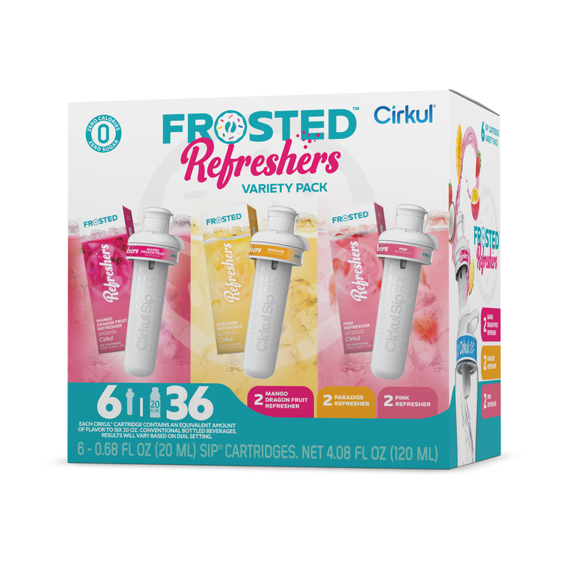 Natural Fruit Flavored Frosted Refreshers 6-Pack Variety Pack 1367 - Sugar-Free Fruit Flavor Cartridge Refill - Default Title