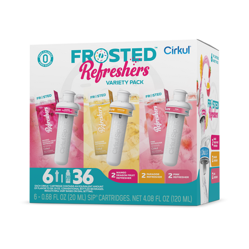 Natural Fruit Flavored Frosted Refreshers 6-Pack Variety Pack 1367 - Sugar-Free Fruit Flavor Cartridge Refill - Default Title