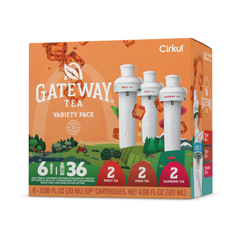 Vitamin-Infused Gateway Tea 6-Pack Variety Pack HM0F - Vitamin-Infused Natural Refreshing Flavor Core - Default Title