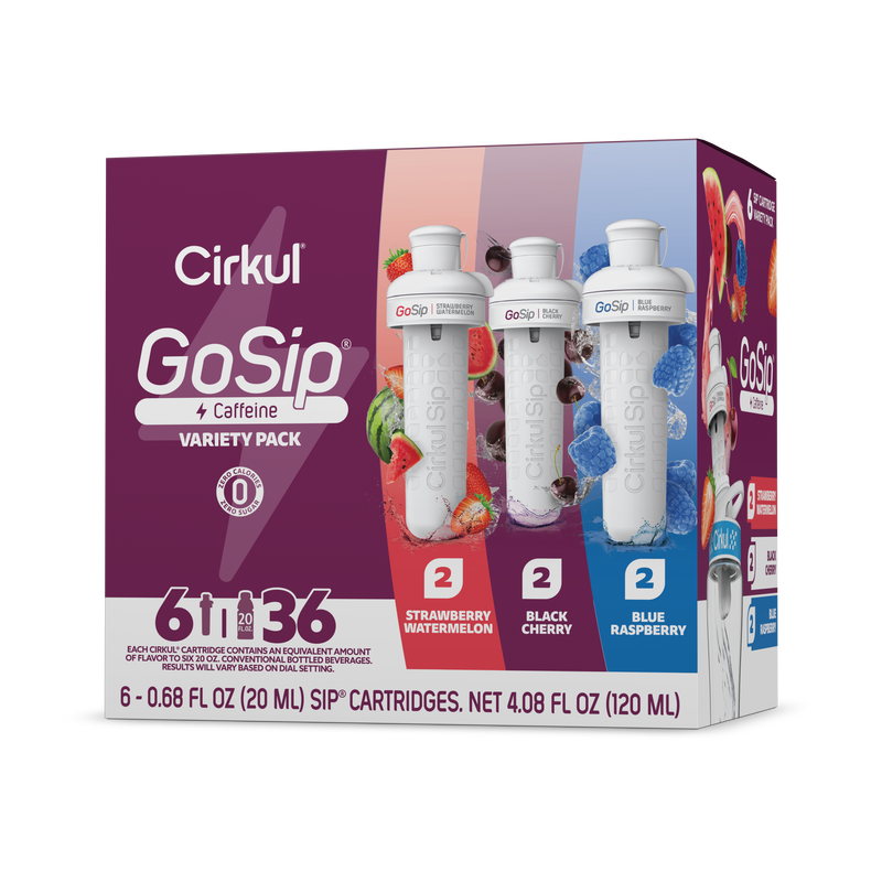 Refreshing Electrolyte GoSip 6-Pack Variety Pack CB6Q - Vitamin-Infused Natural Refreshing Flavor Core - Default Title