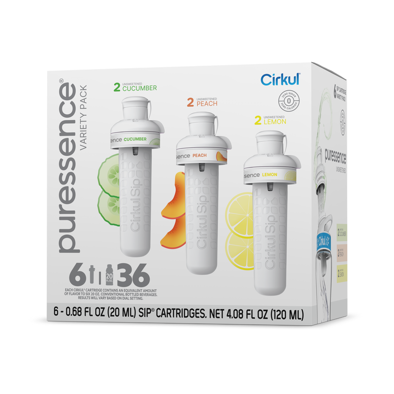 Refreshing Electrolyte Puressence 6-Pack Variety Pack 3T3F - Zero-Calorie Multi-Flavor Sip Pods for Water Bottle - Default Title