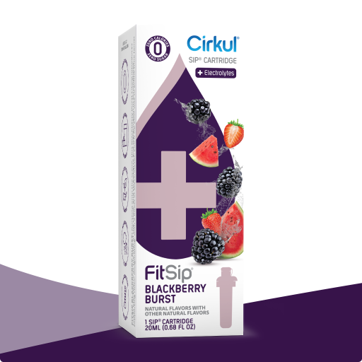 Refreshing Electrolyte FitSip Blackberry Burst Z16Q - Electrolyte Hydration Enhanced Taste Cartridges - Default Title