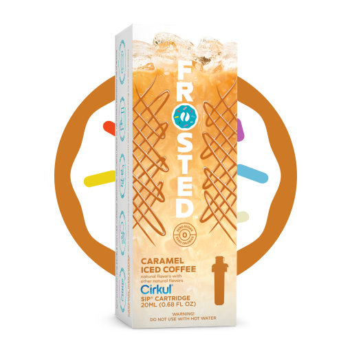 Vitamin-Infused Frosted Caramel Iced Coffee 9HCZ - Zero-Calorie Multi-Flavor Sip Pods for Water Bottle - Default Title