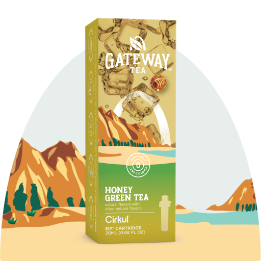 Zero-Calorie Gateway Honey Green Tea D1OV - Electrolyte Hydration Enhanced Taste Cartridges - Default Title