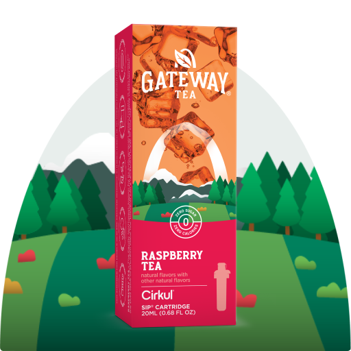Sugar-Free Gateway Raspberry Tea TVCT - Zero-Calorie Multi-Flavor Sip Pods for Water Bottle - Default Title