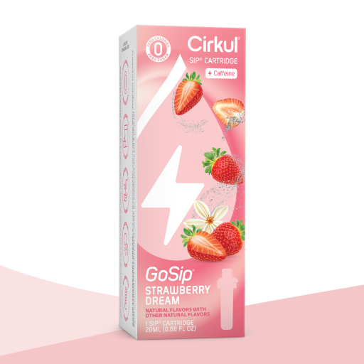 Natural Fruit Flavored GoSip Strawberry Dream OAF9 - Electrolyte Hydration Enhanced Taste Cartridges - Default Title