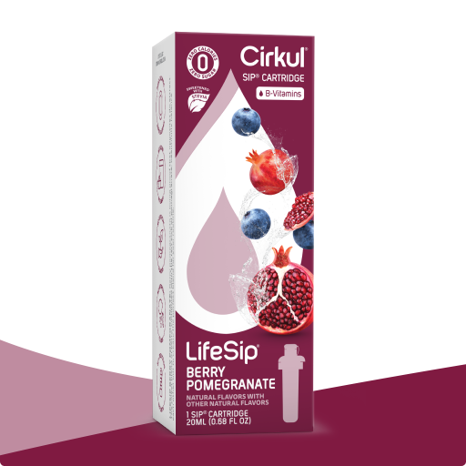Refreshing Electrolyte LifeSip Berry Pomegranate (Stevia) ZYW1 - Zero-Calorie Multi-Flavor Sip Pods for Water Bottle - Default Title