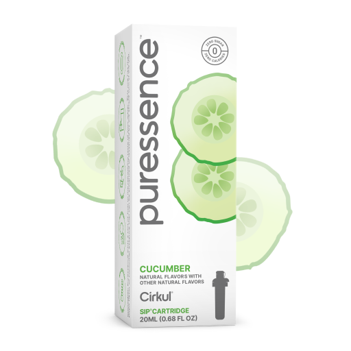 Zero-Calorie Puressence Cucumber (Unsweetened) 5WHH - Zero-Calorie Multi-Flavor Sip Pods for Water Bottle - Default Title