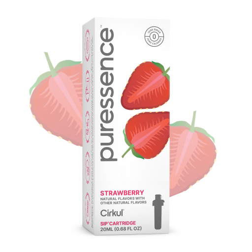 Zero-Calorie Puressence Strawberry (Unsweetened) OR1Y - Sugar-Free Fruit Flavor Cartridge Refill - Default Title
