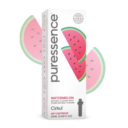 Refreshing Electrolyte Puressence Watermelon (Unsweetened) P6E5 - Zero-Calorie Multi-Flavor Sip Pods for Water Bottle - Default Title