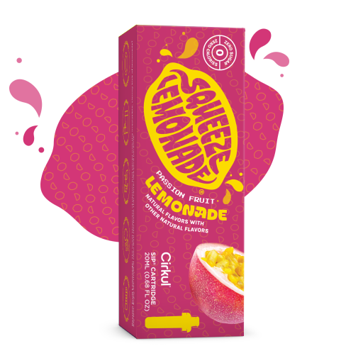 Natural Fruit Flavored Squeeze Passion Fruit Lemonade 2Z80 - Electrolyte Hydration Enhanced Taste Cartridges - Default Title